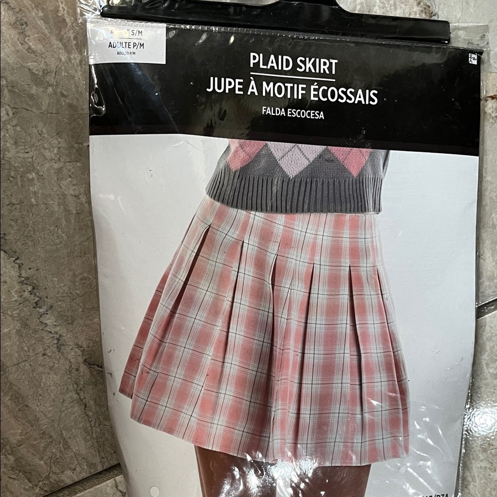 Plaid Pink Skirt